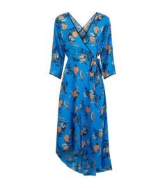 Diane von Furstenberg Floral Silk Wrap Dress at Harrods